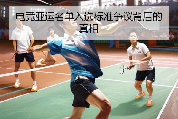 电竞亚运名单入选标准争议背后的真相